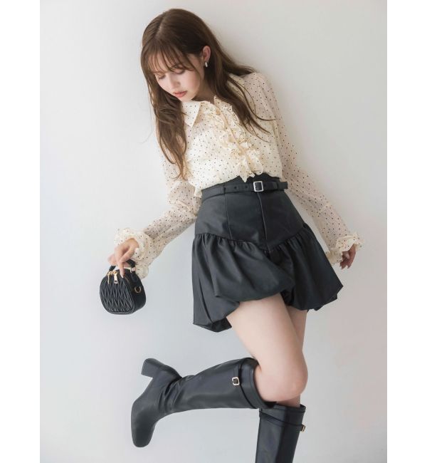 dazzlin「バルーンドッキングショートパンツ」|その他|ブラック