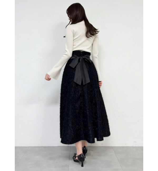 dazzlin「フサフサジャカードフレアスカート」|スカート|