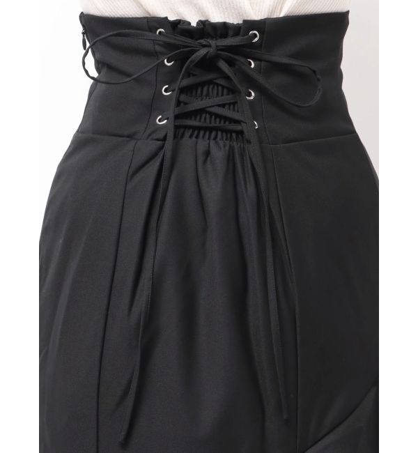 dazzlin「【再生産/新色追加】バックレースアップアシメマーメイドスカート」|スカート|