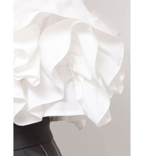 dazzlin「ウェーブフリルショートシャツ」|シャツ・ブラウス|