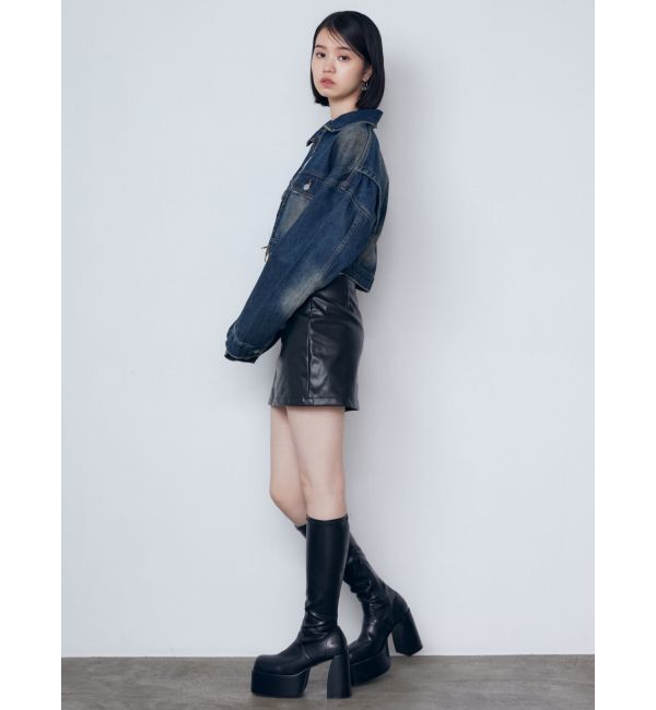 EMODA「バルキープランプフィットブーツ」|ロングブーツ|