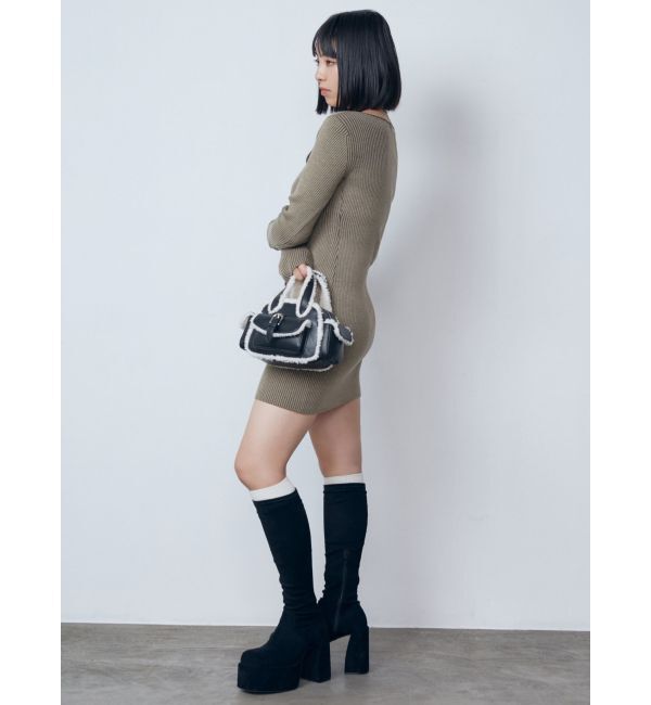 EMODA「バルキープランプフィットブーツ」|ロングブーツ|