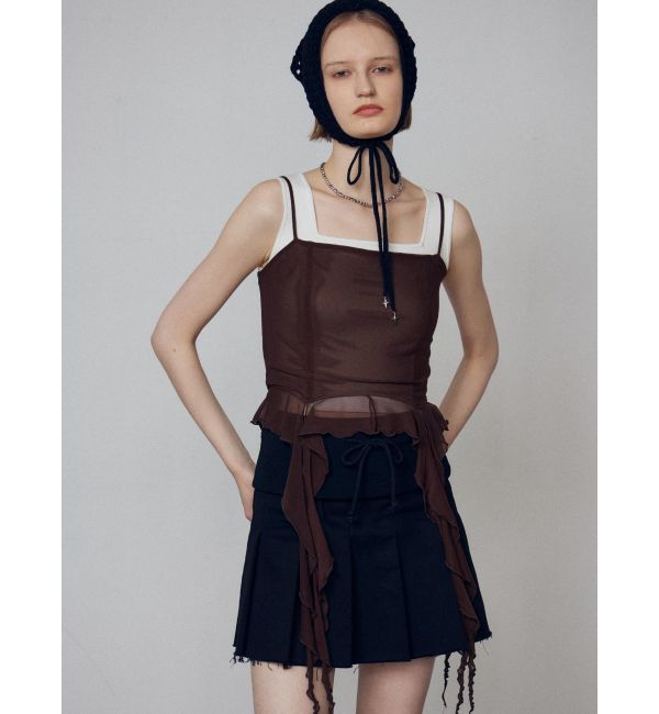 EMODA「ハングラッフルキャミソール」|Tシャツ・カットソー|