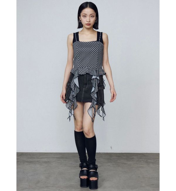 EMODA「ハングラッフルキャミソール」|Tシャツ・カットソー|