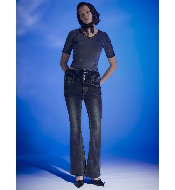 EMODA「リブクラッシュレーストップス」|Tシャツ・カットソー|