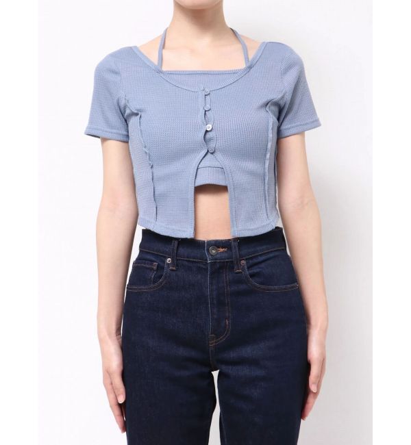 EMODA「カットツインセット」|Tシャツ・カットソー|ブルー
