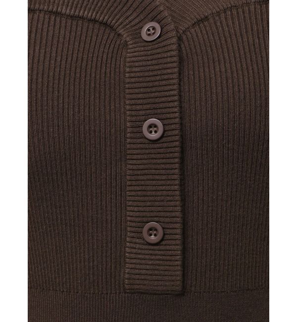 EMODA「フロントボタンリブニットワンピース」|ワンピース|