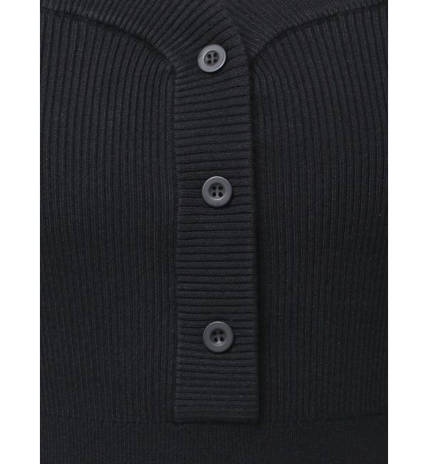 EMODA「フロントボタンリブニットワンピース」|ワンピース|