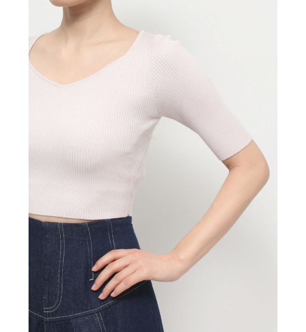 MERCURYDUO「2WAY異素材BIGリボンニット」|ニット・セーター|