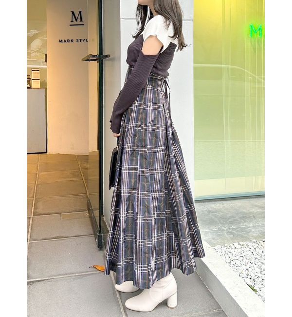 MERCURYDUO「バイカラータイトニット」|ニット・セーター|