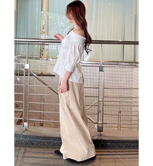 MERCURYDUO「前後2WAYレースアップコルセットブラウス」|シャツ・ブラウス|