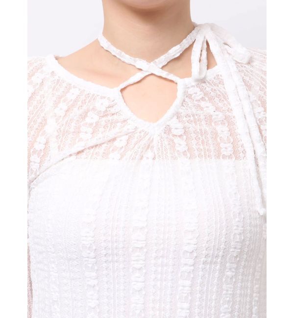 MERCURYDUO「ストレッチレースカットソー」|Tシャツ・カットソー|