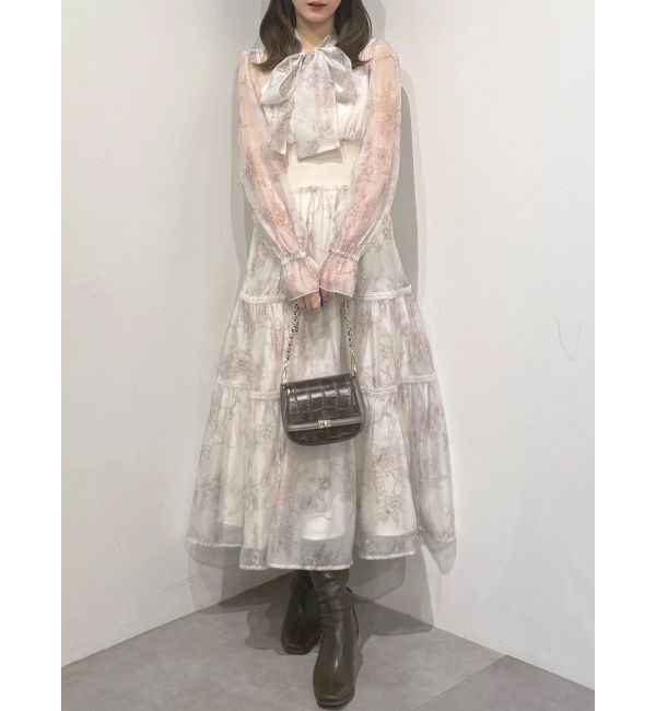 MERCURYDUO「トワルドジュイボウタイウエストリブワンピース」|ワンピース|