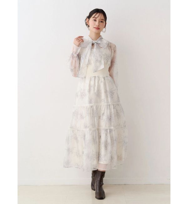 MERCURYDUO「トワルドジュイボウタイウエストリブワンピース」|ワンピース|