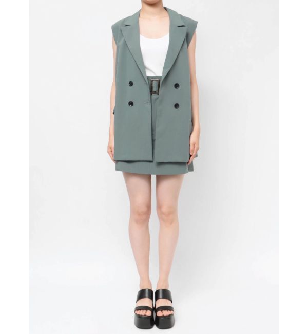 MURUA「ハイウエストベルトミニスカート」|スカート|