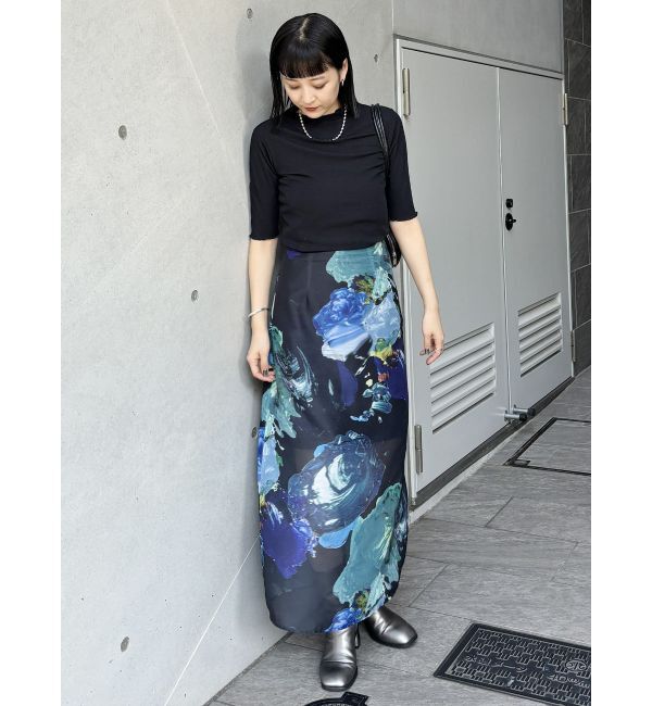 MURUA「ボトルネックシアーカットトップス」|Tシャツ・カットソー|