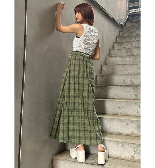 MURUA「チェックフレアスカート」|スカート|
