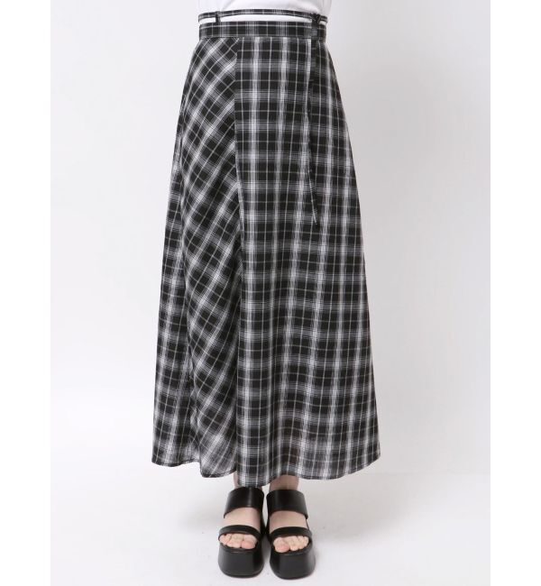 MURUA「チェックフレアスカート」|スカート|