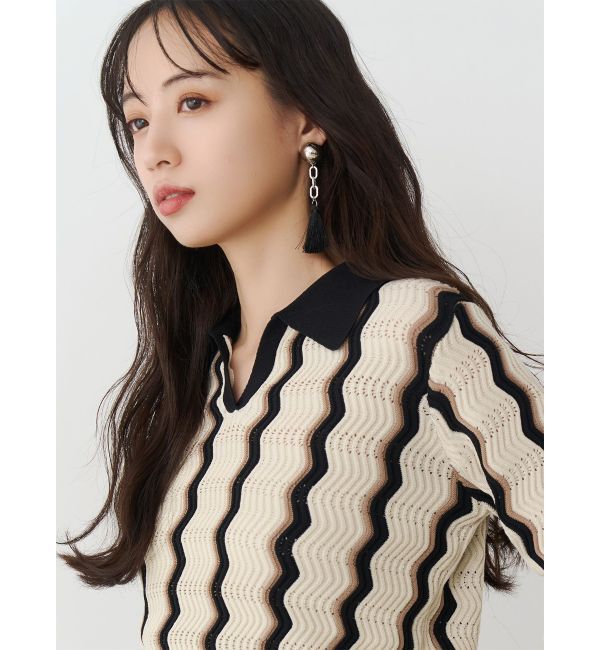 MURUA「チェーンタッセルイヤリング」|イヤリング|