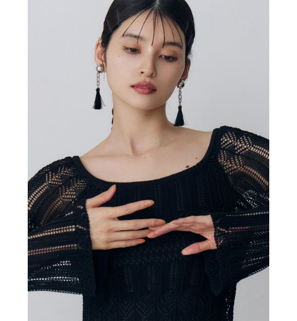 MURUA「チェーンタッセルイヤリング」|イヤリング|