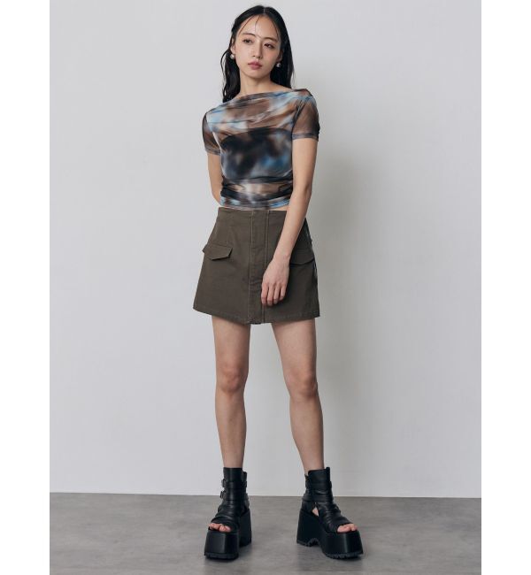 MURUA「タックドロストシアートップス」|Tシャツ・カットソー|