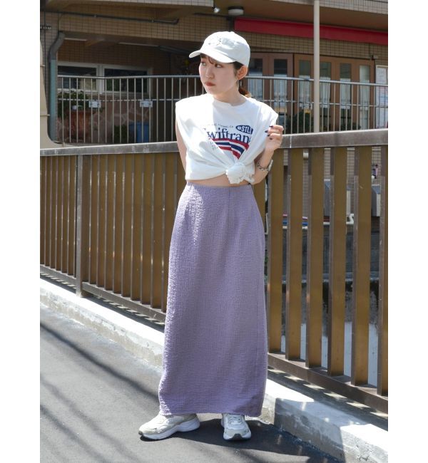 Ungrid「アイライン楊柳スカート【SET UP着用可】」|スカート|