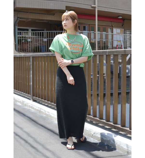 Ungrid「アイライン楊柳スカート【SET UP着用可】」|スカート|