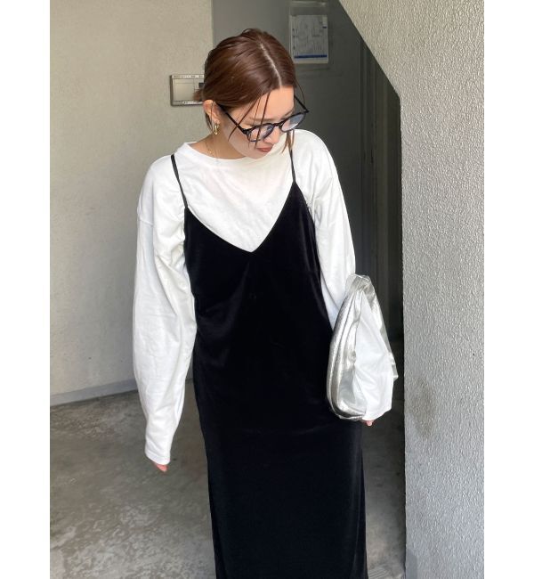 Ungrid「ベロアキャミワンピース」|ワンピース|