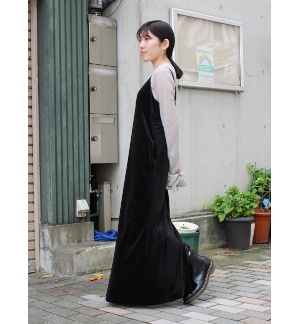 Ungrid「ベロアキャミワンピース」|ワンピース|