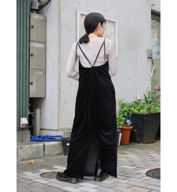 Ungrid「ベロアキャミワンピース」|ワンピース|