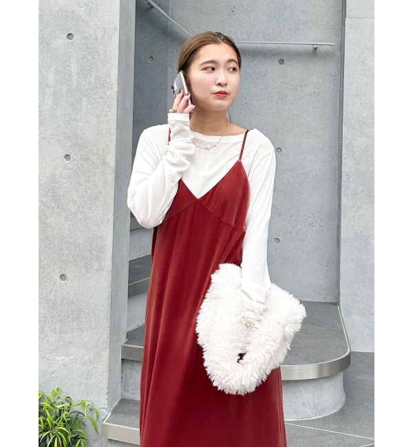 Ungrid「ベロアキャミワンピース」|ワンピース|