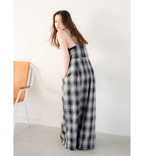 Ungrid「コクーンチェックキャミワンピース」|ワンピース|