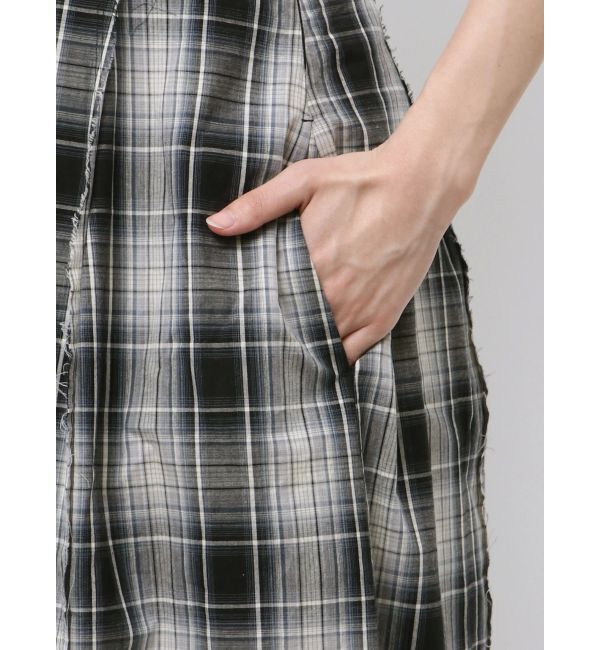 Ungrid「コクーンチェックキャミワンピース」|ワンピース|