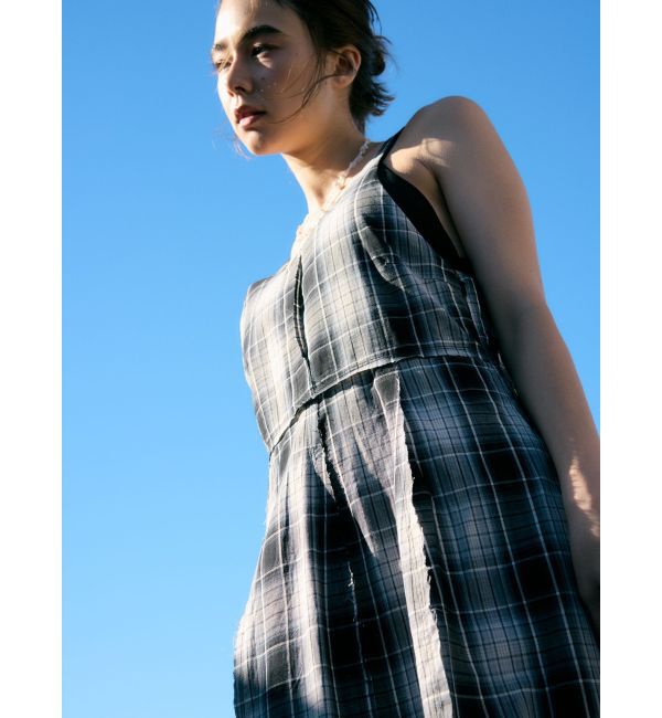 Ungrid「コクーンチェックキャミワンピース」|ワンピース|