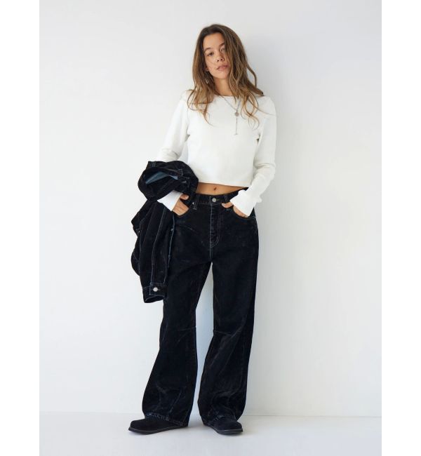 Ungrid「クロップドハニカムロングスリーブTee」|Tシャツ・カットソー|