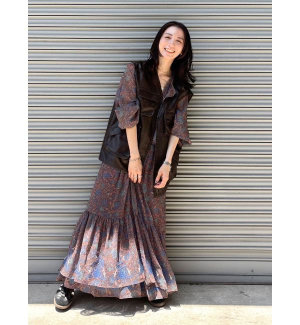 Ungrid「フリルデザインエンブロイダリーワンピース」|ワンピース|