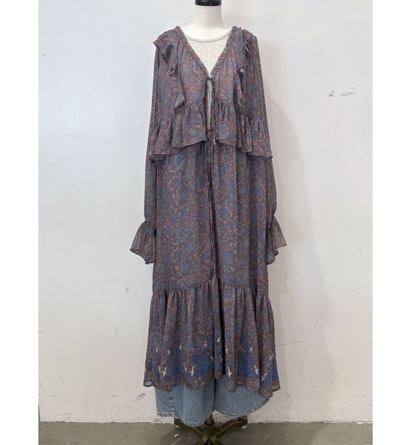 Ungrid「フリルデザインエンブロイダリーワンピース」|ワンピース|