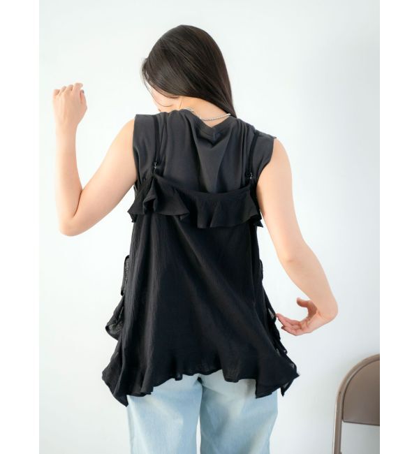 Ungrid「コットンフリルキャミ」|キャミソール|