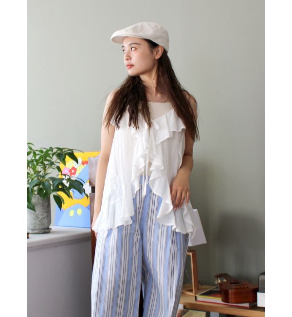 Ungrid「コットンフリルキャミ」|キャミソール|