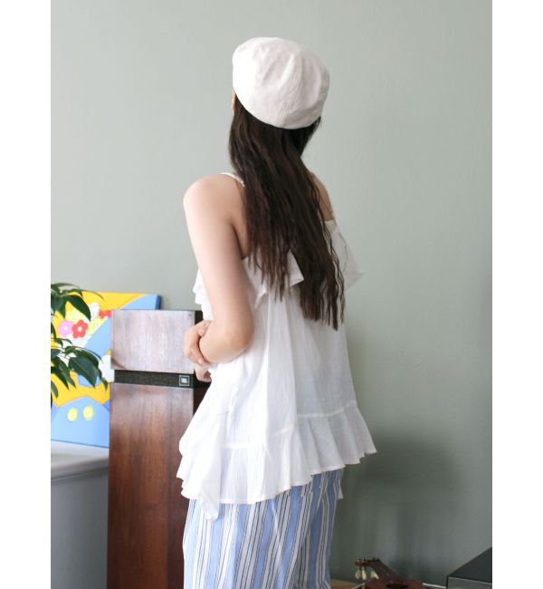 Ungrid「コットンフリルキャミ」|キャミソール|