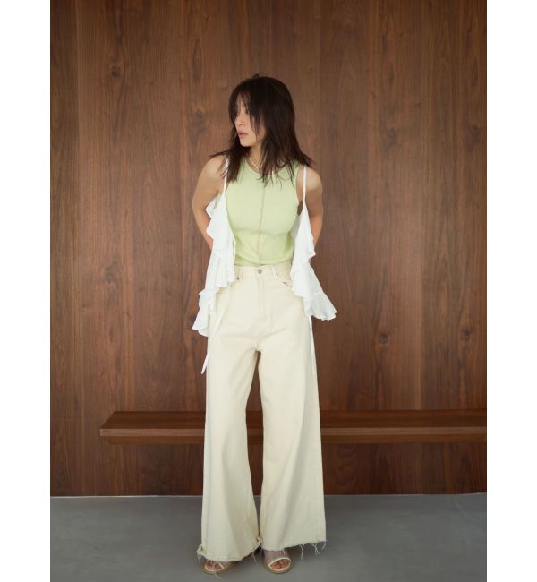 Ungrid「コットンフリルキャミ」|キャミソール|