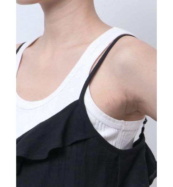 Ungrid「コットンフリルキャミ」|キャミソール|