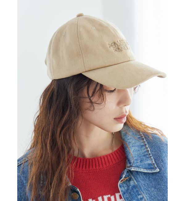 Ungrid「フェイクスウェードロゴキャップ」|キャップ・キャスケット|