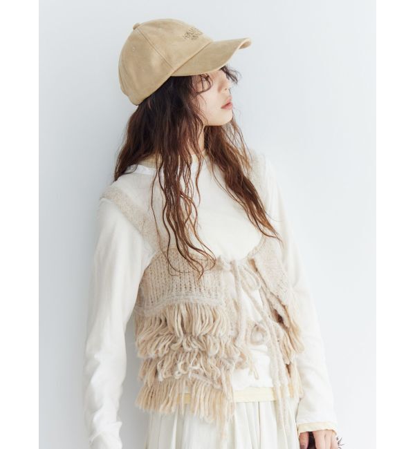 Ungrid「フェイクスウェードロゴキャップ」|キャップ・キャスケット|