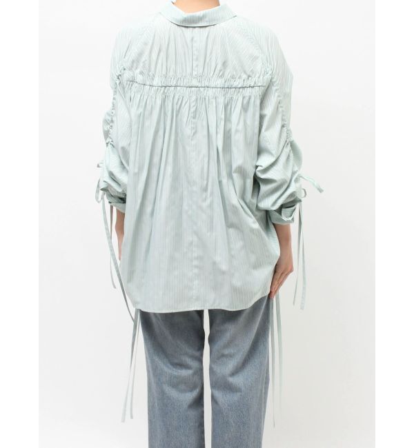 Ungrid「ギャザーデザインルーズシャツ」|シャツ・ブラウス|