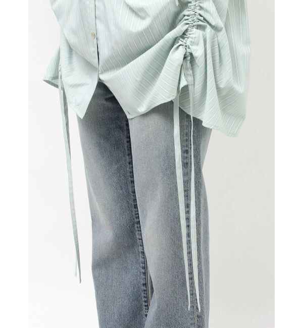 Ungrid「ギャザーデザインルーズシャツ」|シャツ・ブラウス|