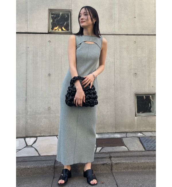 LAGUNAMOON「カットアウトニットワンピース」|ワンピース|