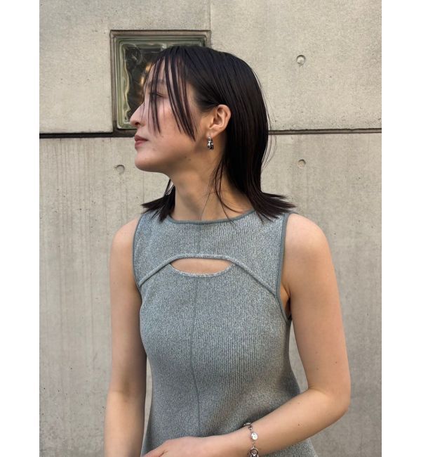 LAGUNAMOON「カットアウトニットワンピース」|ワンピース|