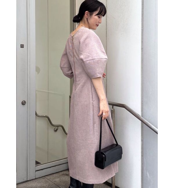 LAGUNAMOON「コクーンZIPハーフスリーブワンピース」|ワンピース|