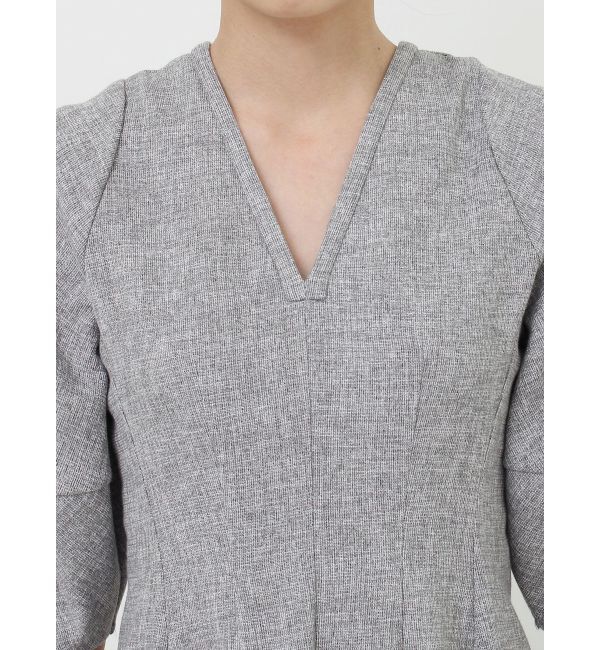 LAGUNAMOON「コクーンZIPハーフスリーブワンピース」|ワンピース|